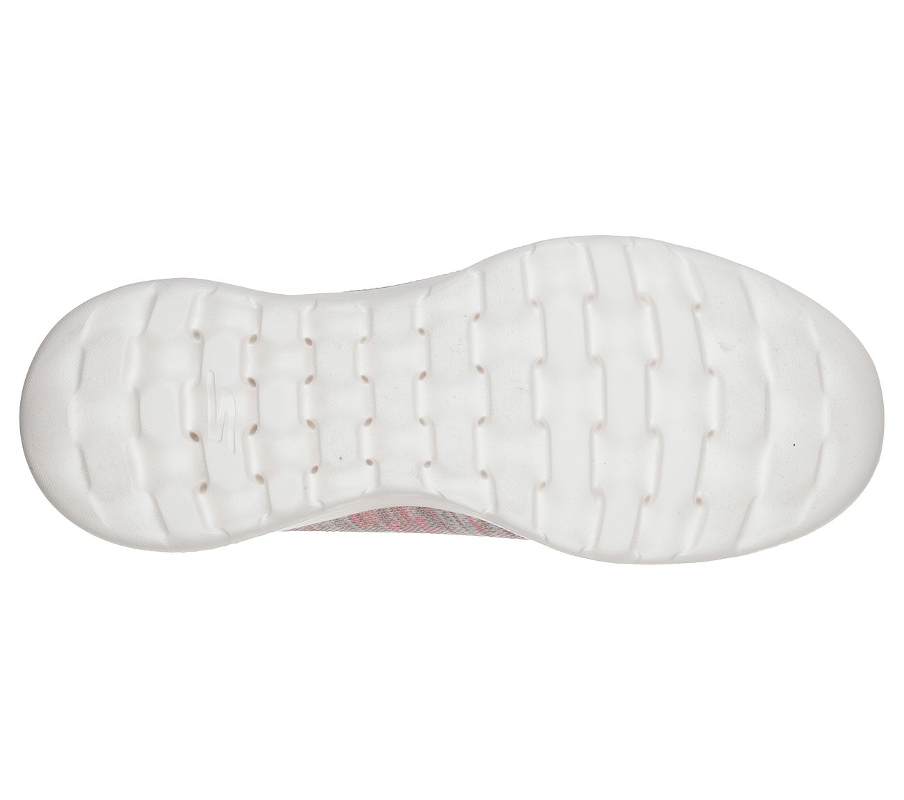 GO WALK JOY-TERRIFIC, TAUPE/CORAL Footwear Bottom View