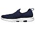 GO WALK 5 - TRENDY, NAVY/WHITE Footwear Left View