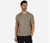 GOKNIT PIQUE SS TEE, BROWN/NATURAL Apparels Lateral View