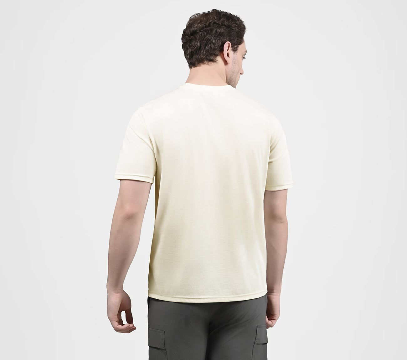 SKECHERS WAVE WONDERS SS TEE, GREY/SILVER Apparels Left View