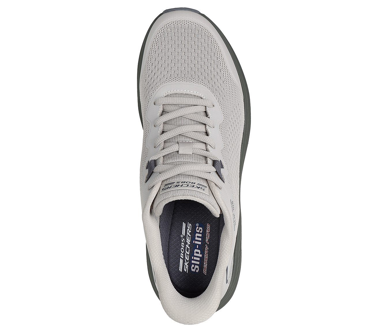 BOBS SKILLZ, NATURAL/OLIVE Footwear Top View