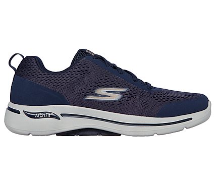 GO WALK ARCH FIT-IDYLLIC, NAVY/GOLD Footwear Right View