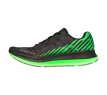 GO RUN RAZOR EXCESS, BLACK/LIME Footwear Left View