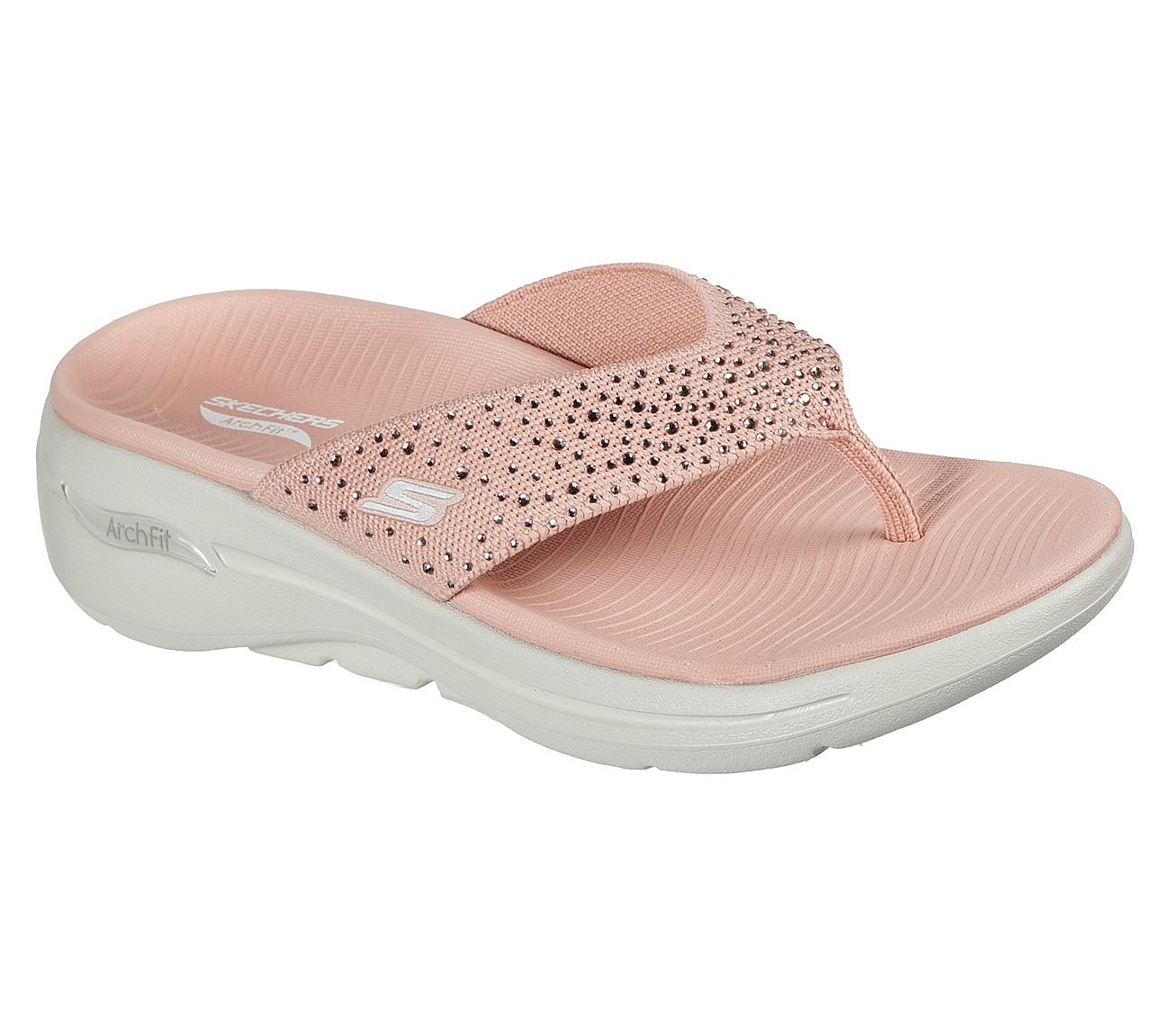 GO WALK ARCH FIT SANDAL - DAZZLE, ROSE Footwear Right View