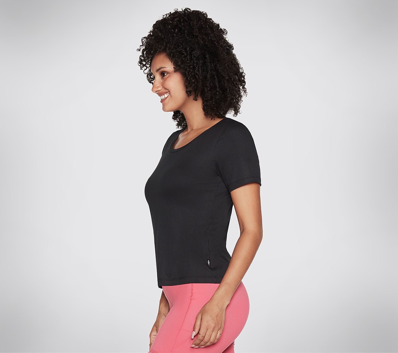 GODRI RESTORATIVE RIB T-SHIRT, BBBBLACK Apparels Bottom View