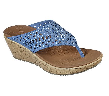 BEVERLEE - SUMMER VISIT, BLUE Footwear Lateral View