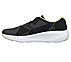 GO RUN ELEVATE, BLACK/LIME Footwear Left View