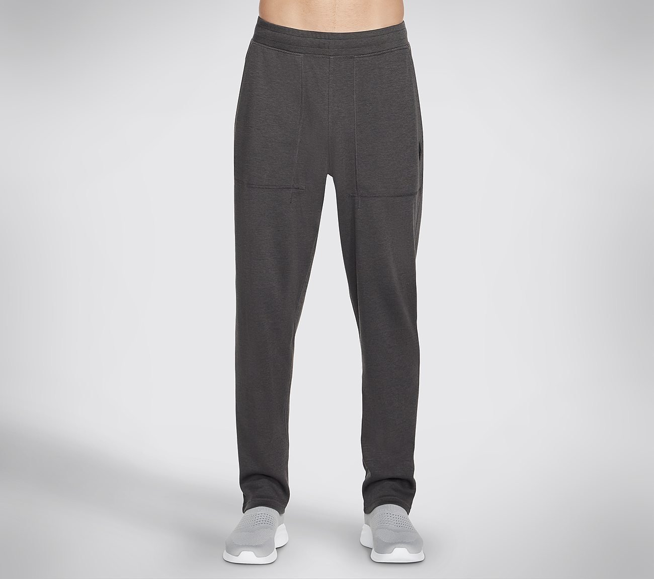 GOKNIT PIQUE LOUNGE PANT, CCHARCOAL Apparels Lateral View