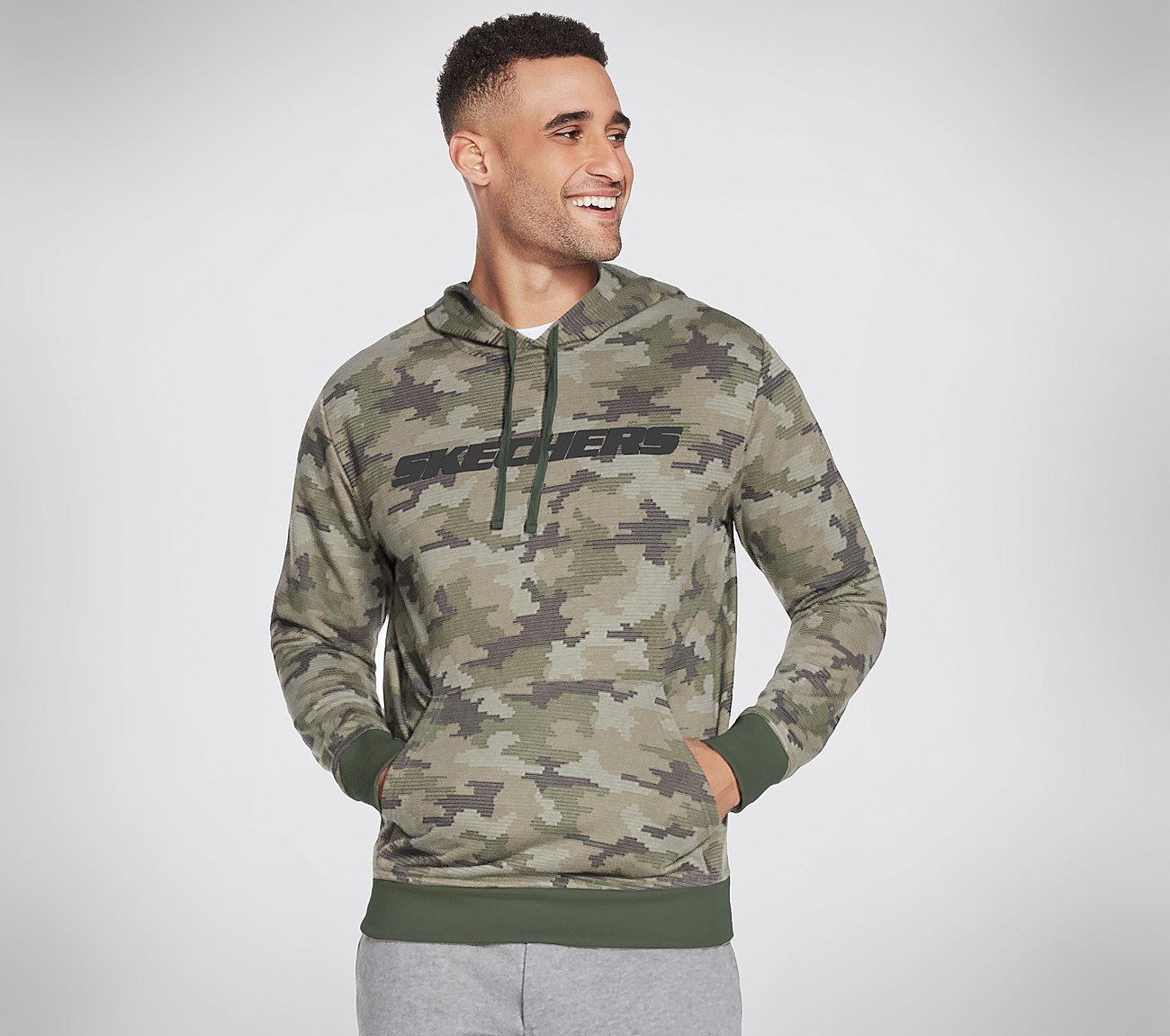 BOUNDLESS HERITAGE PO HOODIE, CAMOUFLAGE Apparel Lateral View