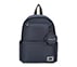 MICRO POLYESTER SINGLE COMPARTMENT & COIN POUCH BACKPACK, DARK NAVY