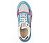 BLOCK - WEST, WHITE/BLUE/PINK Footwear Top View