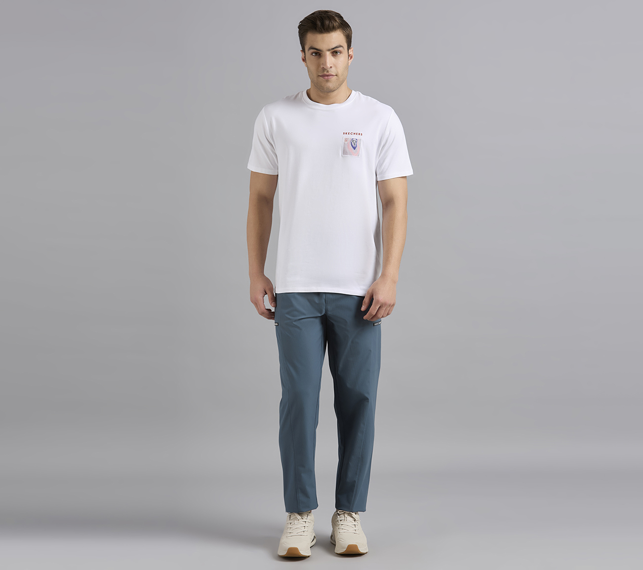 APPLIQUE PRINT T-SHIRT,  Apparel Right View