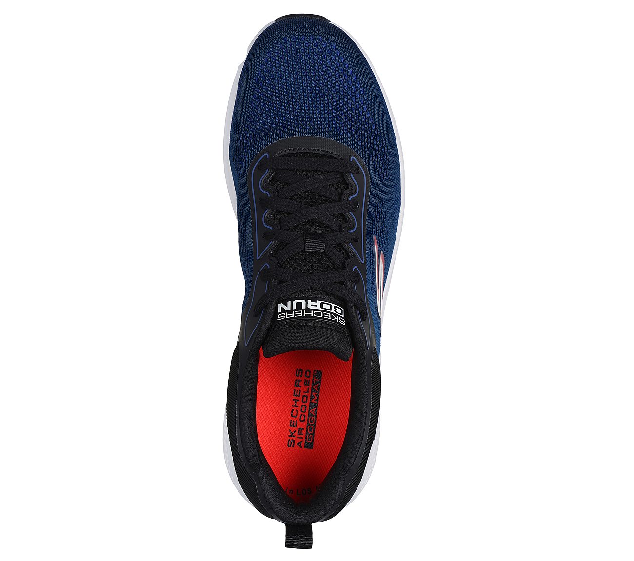 GO RUN VELOCITY, NAVY/BLACK Footwear Top View