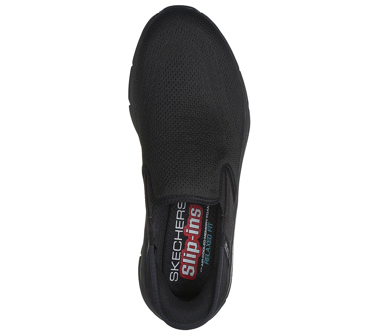 SKECHERS SLIP-INS RF: D'LUX WALKER 2.0 - REELER, BBLACK Footwear Top View