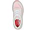 GO WALK WORKOUT WALKER -OUTPA, WHITE/HOT CORAL Footwear Top View