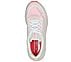 GO WALK WORKOUT WALKER -OUTPA, WHITE/HOT CORAL Footwear Top View