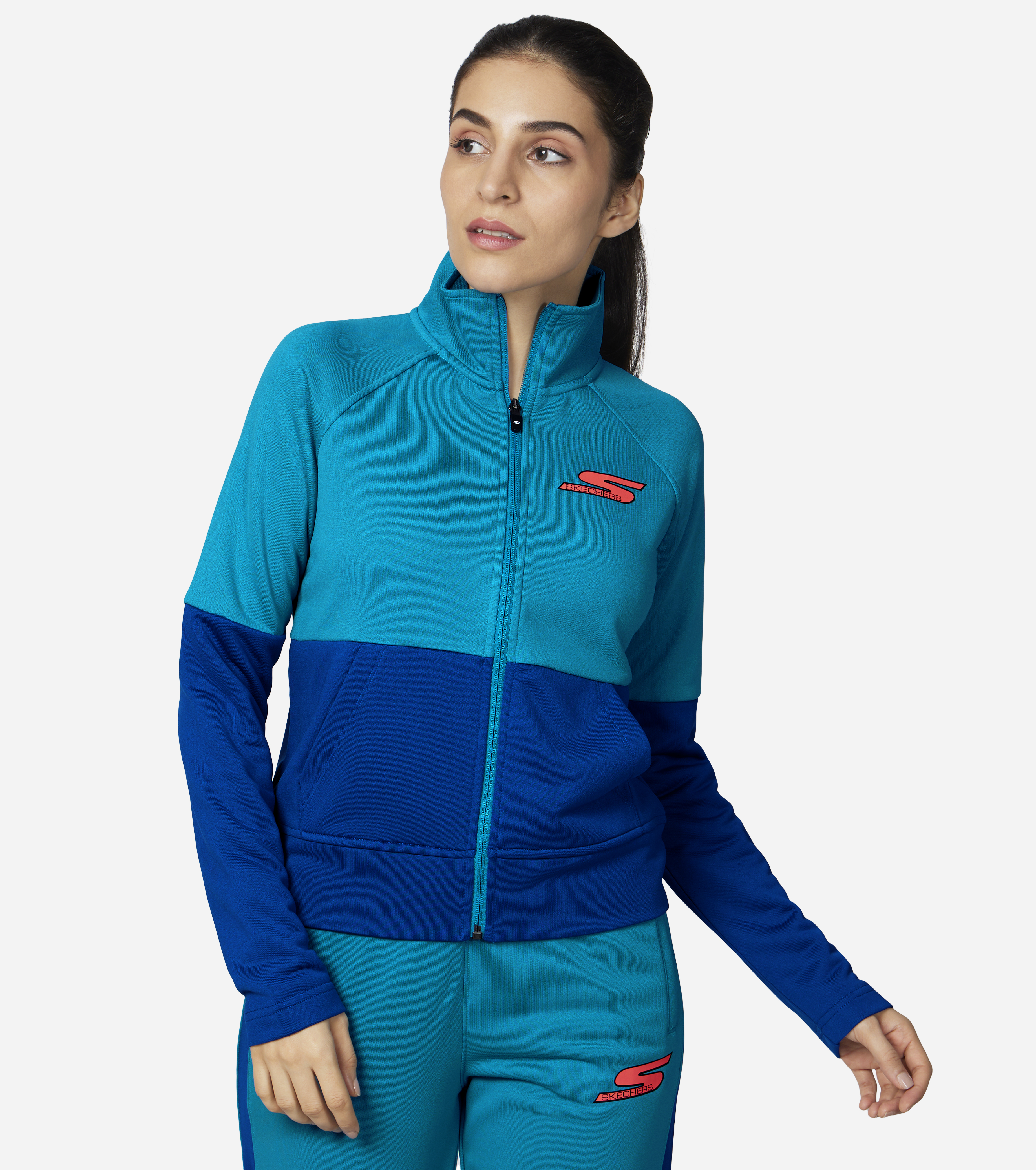 SKECHTECH JACKET, ROYAL/BLUE Apparels Lateral View