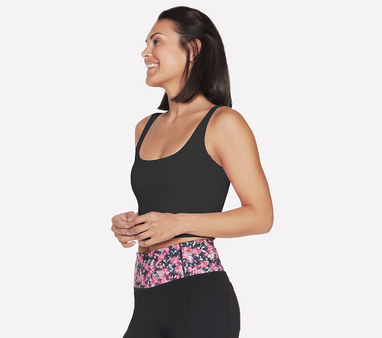 GOFLEX JOY LONGLINE BRA, BBBBLACK Apparels Bottom View