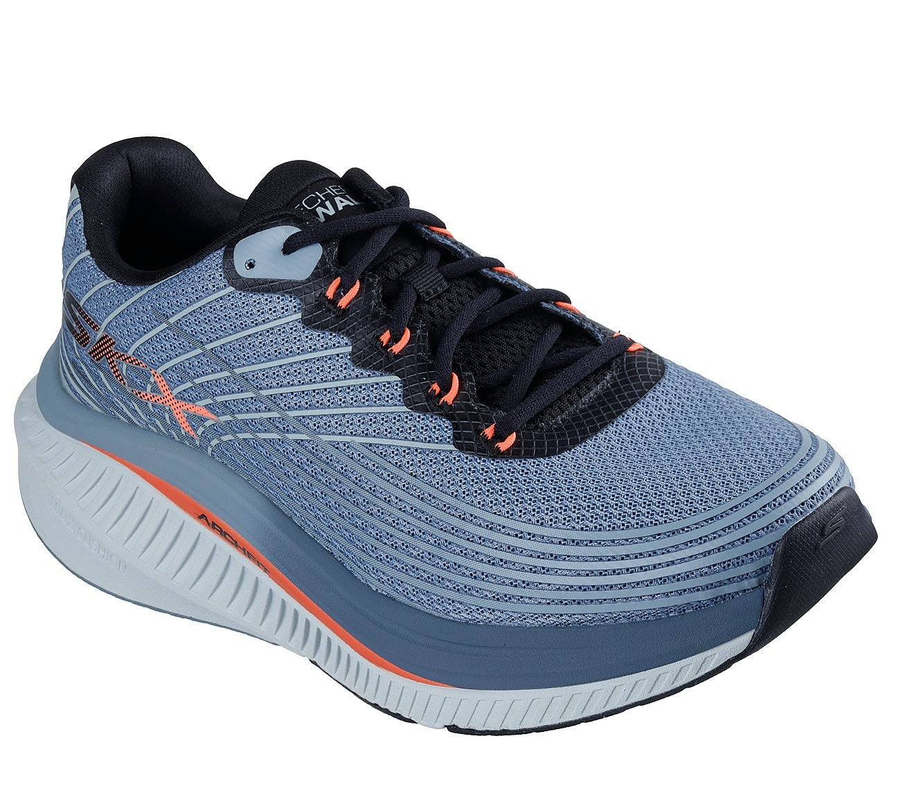 GO WALK MAX CUSHIONING ARCH F, SLATE Footwear Right View