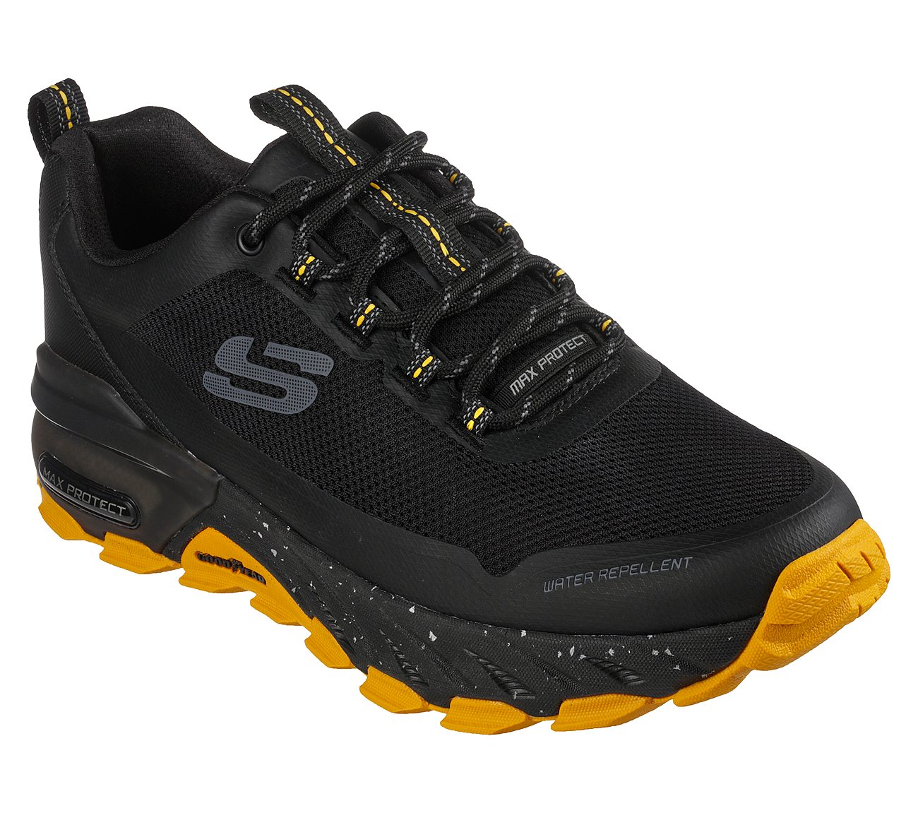 MAX PROTECT, BLACK/YELLOW Footwear Right View