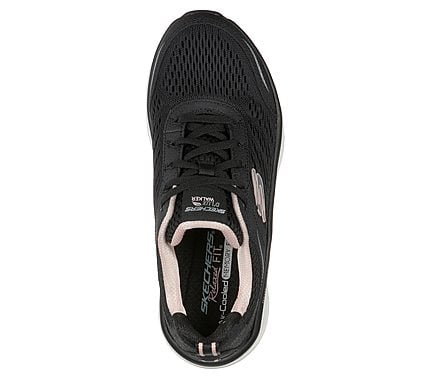 D'LUX WALKER-INFINITE MOTION, BLACK/PINK Footwear Top View