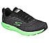 GO RUN 7+, BLACK/LIME Footwear Lateral View