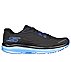 GO RUN RIDE 10, BLACK/LIGHT BLUE Footwear Lateral View