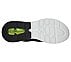 GO WALK AIR - NITRO, BLACK/LIME Footwear Bottom View