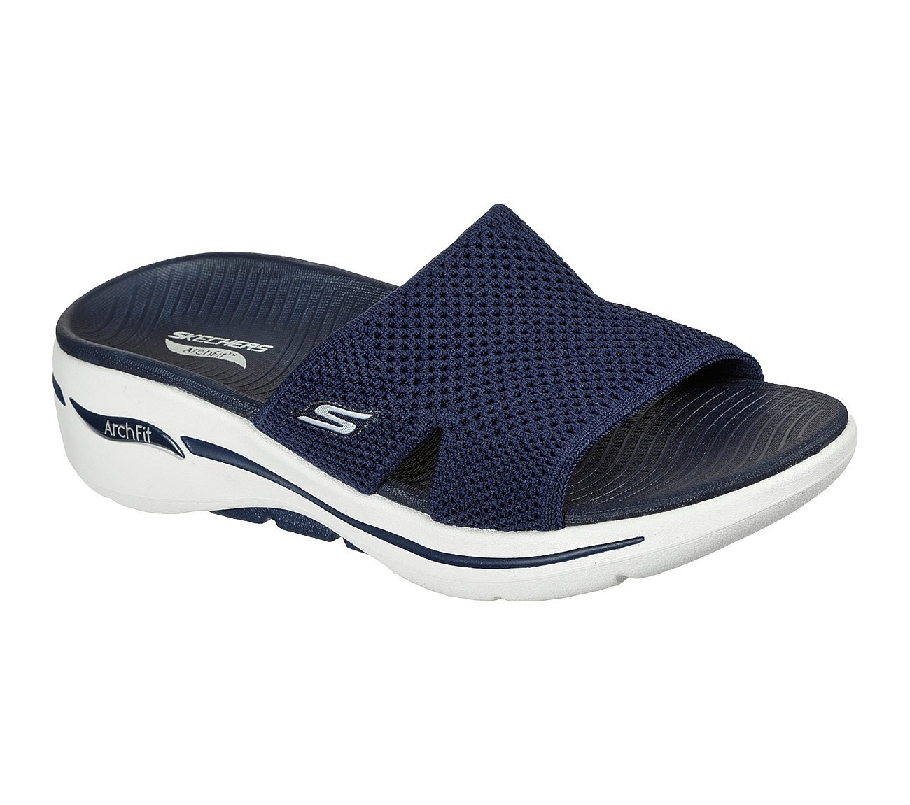 GO WALK ARCH FIT SANDAL - WOR, NNNAVY Footwear Right View