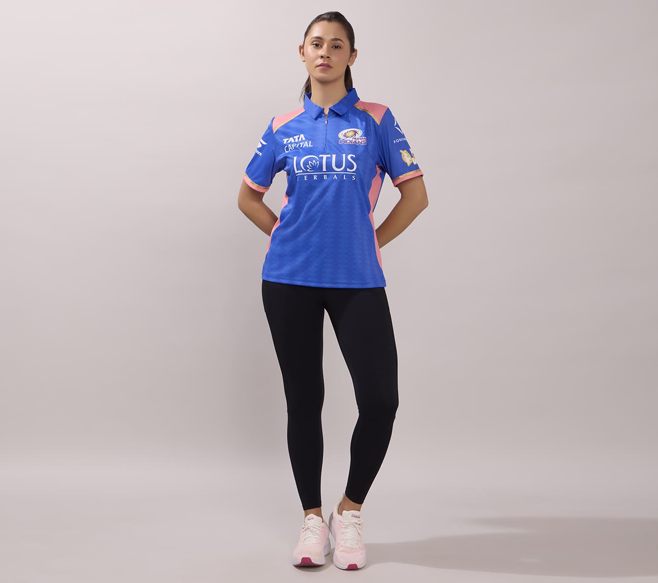 MUMBAI INDIANS: WPL FAN JERSEY 2026, NVY/WHT/LT. BLUE