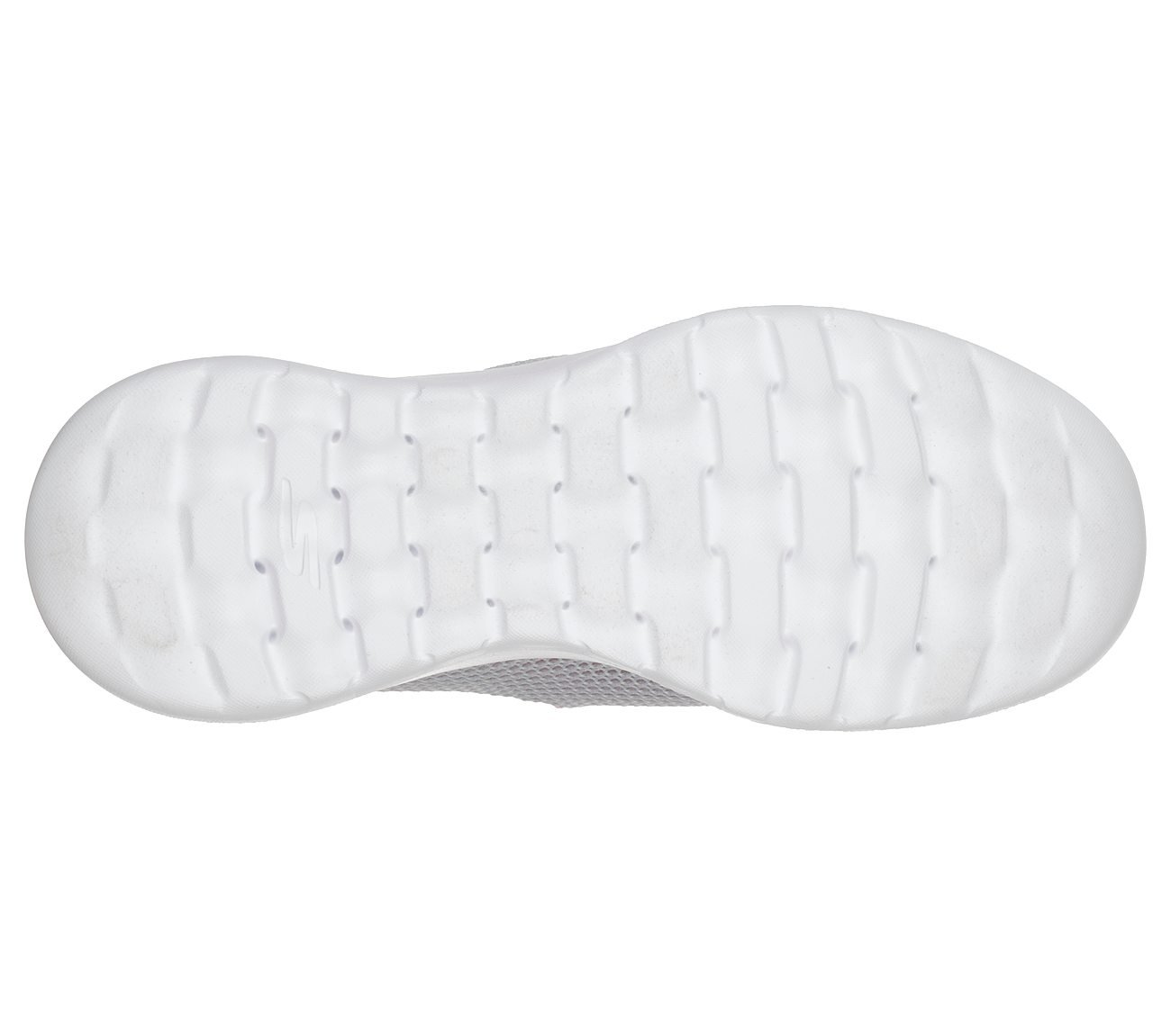 GO WALK JOY-CENTERPIECE, LIGHT GREY/PINK Footwear Bottom View