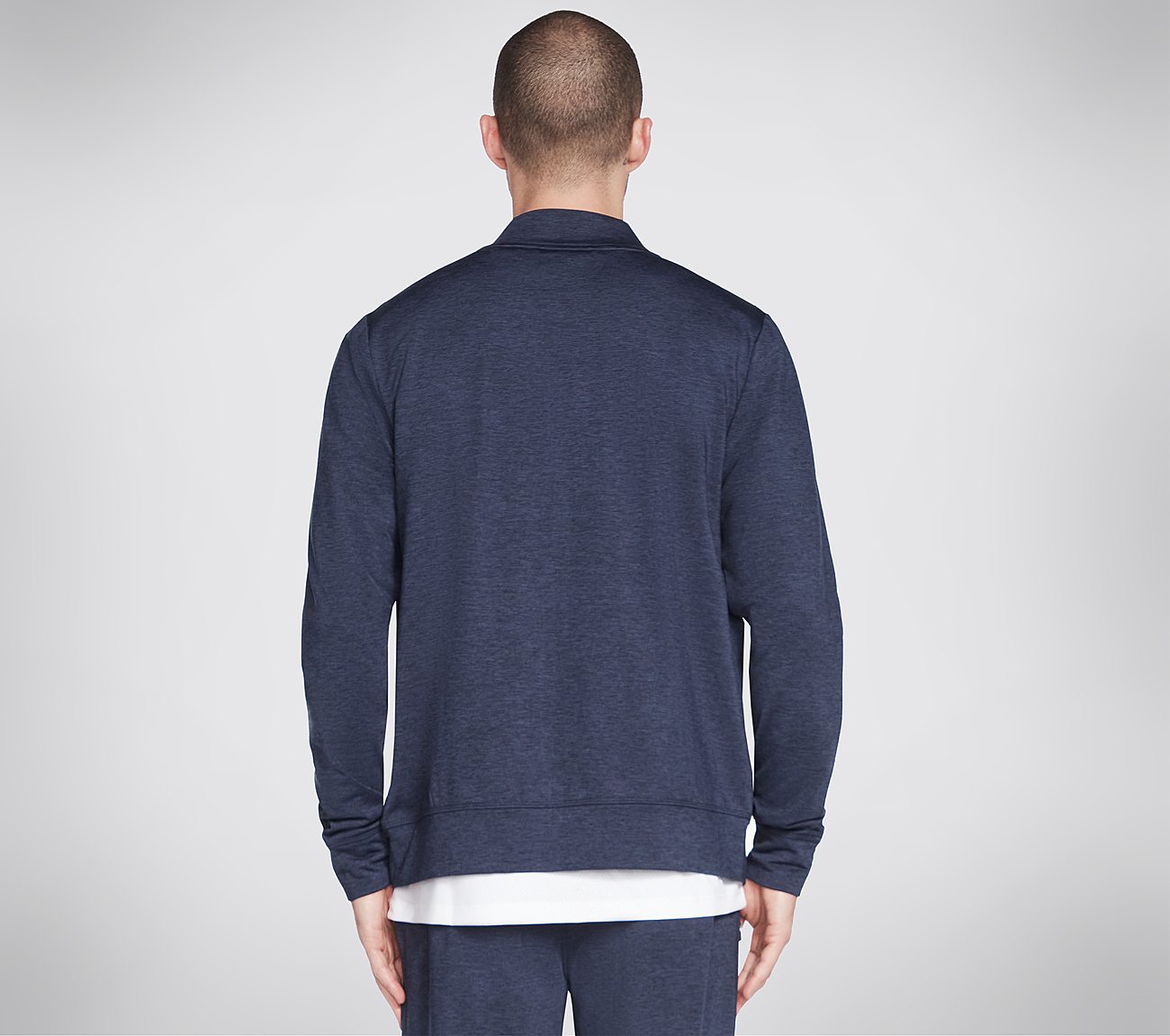 SKECH-KNITS ULTRA GO HOODLESS, NNNAVY Apparel Top View