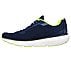 GO RUN PURE 3, NAVY/YELLOW Footwear Left View