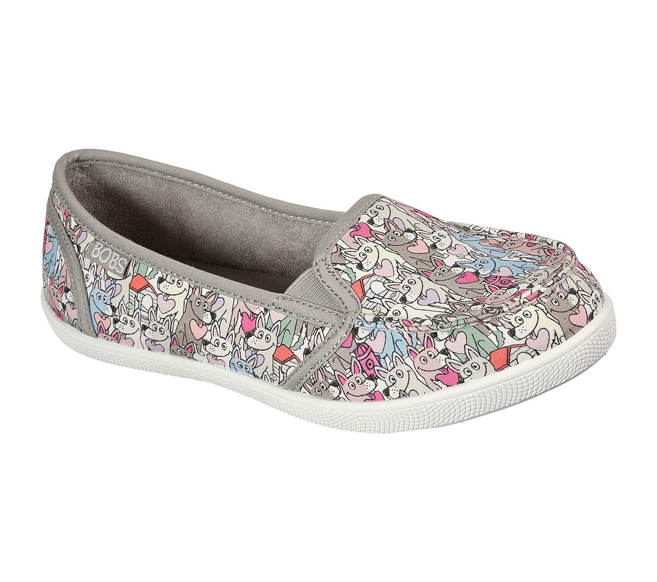 BOBS B CUTE - LOVE SHUFFLE, TAUPE/MULTI Footwear Right View