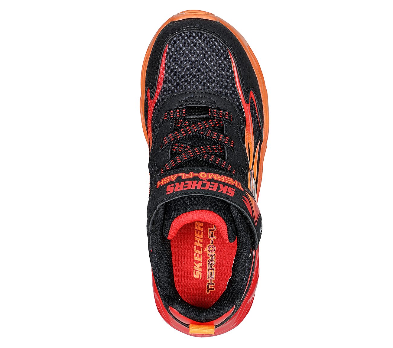 THERMO-FLASH - HEAT-FLUX, BLACK/RED Footwear Top View