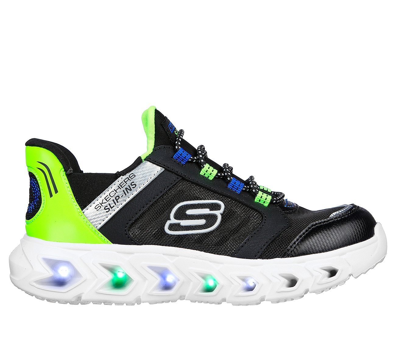 HYPNO-FLASH 2.0 - ODELUX, BLACK/LIME Footwear Right View