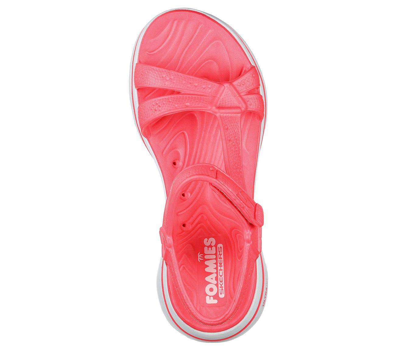 GO WALK 5 FOAMIES - TAHITI, PPINK Footwear Top View