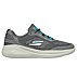 GO RUN FAST - LASER, CHARCOAL/AQUA Footwear Lateral View