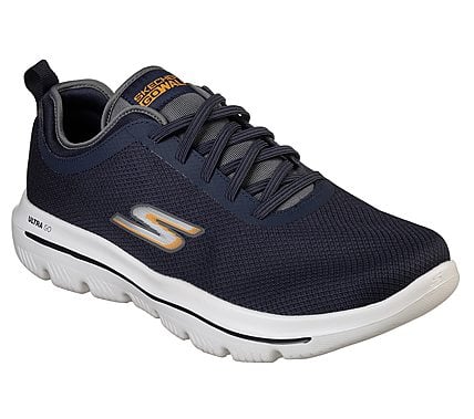 GO WALK EVOLUTION ULTRA-INTER, NAVY/ORANGE Footwear Lateral View