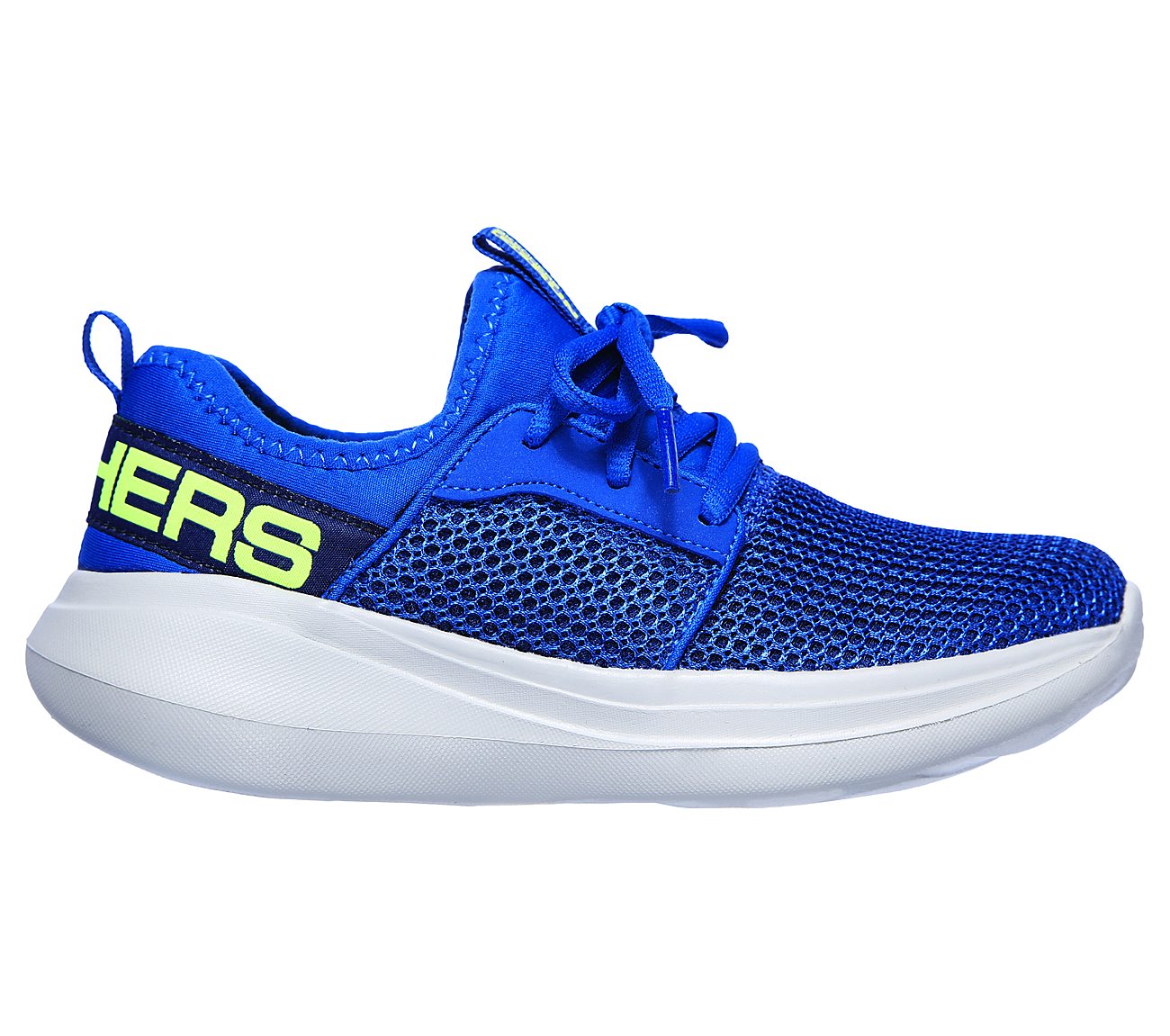 GO RUN FAST - VALOR, BLUE/LIME Footwear Right View