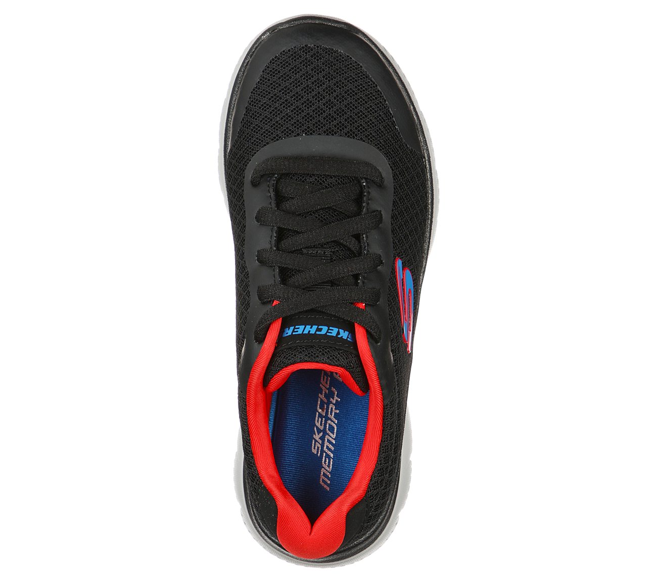 SUMMITS-LOWIX, BLACK/RED/BLUE Footwear Top View