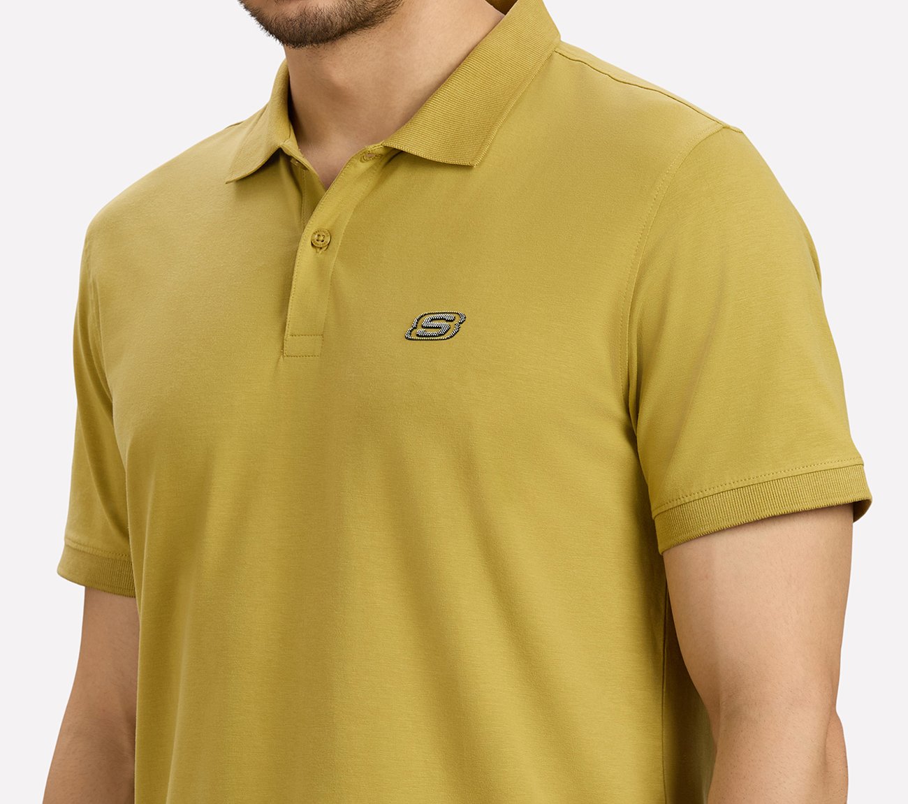 COMFORT FIT POLO, TAUPE/SILVER Apparels Right View