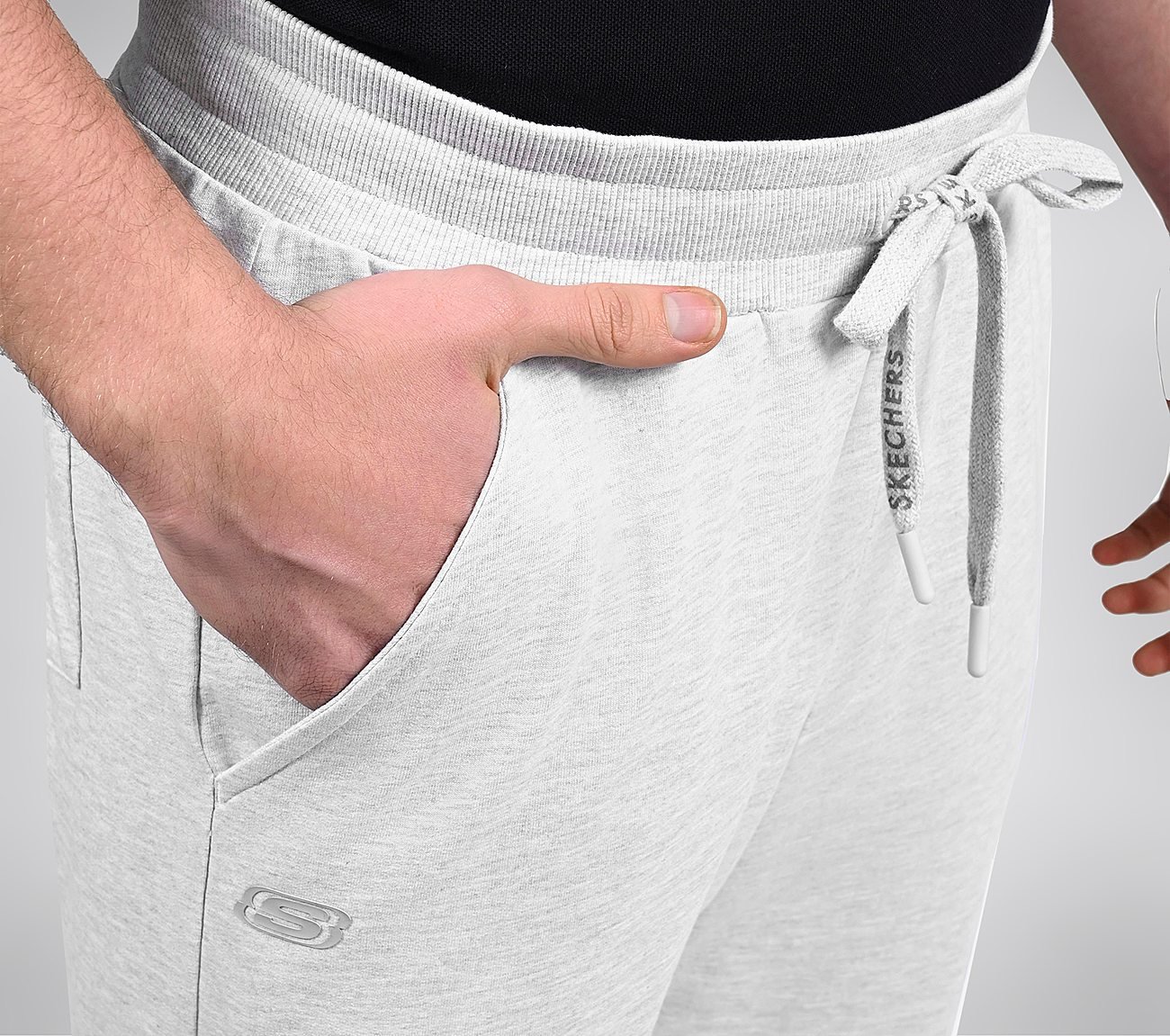 EARTH PEACE JOGGERS, OFFWHITE  MELANGE Apparel Right View