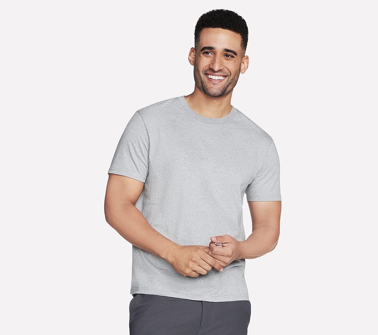 SKECHJERSEY MAX SS TEE, LIGHT GREY Apparels Lateral View