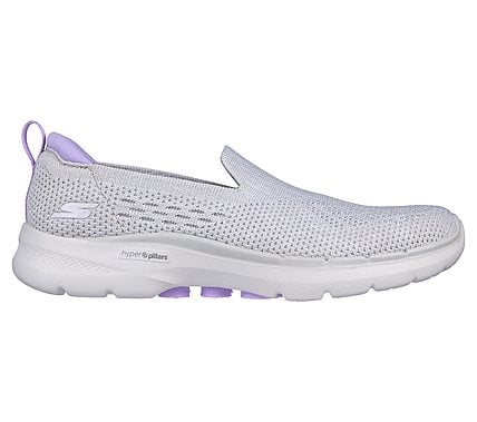 GO WALK 6 - VALERIE, GREY/LAVENDER Footwear Right View