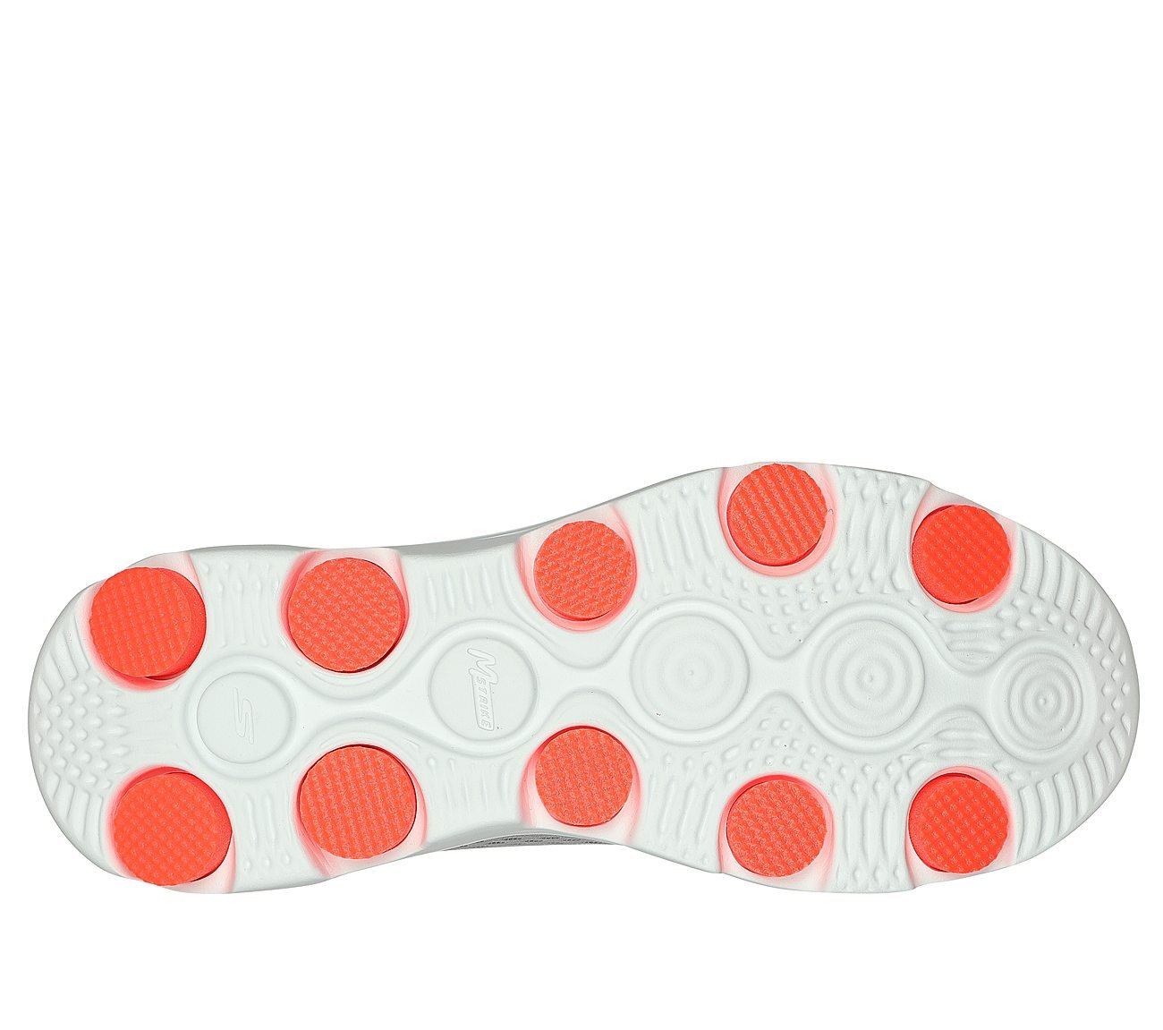 GO RUN 7, GRAY/MT Footwear Bottom View
