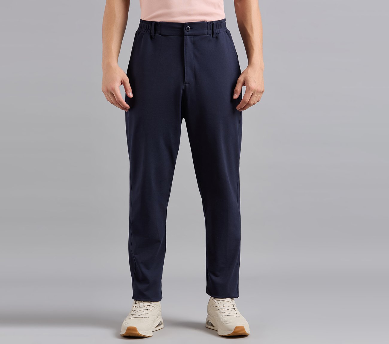 PULL UP APARTMENT PANTS, NAVY Apparels Lateral View