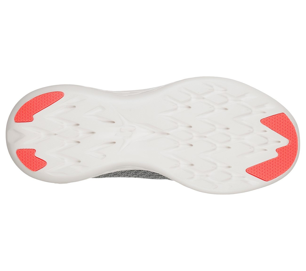 GO RUN 600-CIRCULATE, GREY/CORAL Footwear Bottom View