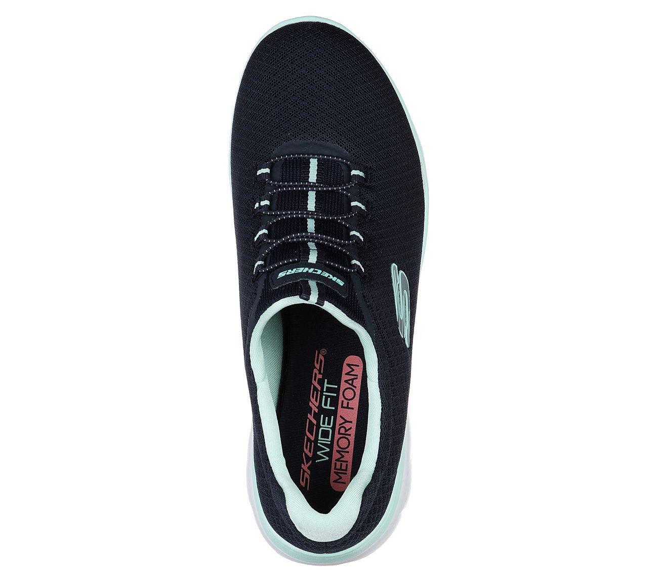 SUMMITS, NAVY/AQUA Footwear Top View