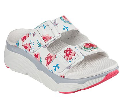 MAX CUSHIONING SANDAL - WILD, WHITE/MULTI Footwear Lateral View